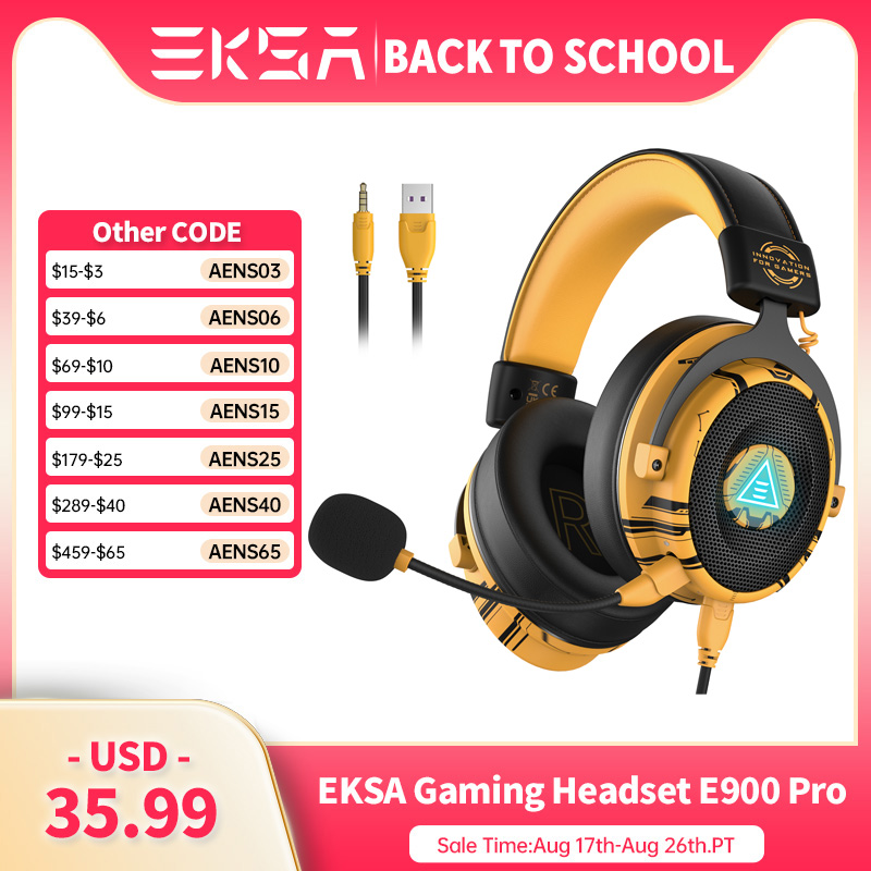 Home Cinema Headphones - EKSA E900 Pro Gaming Headset 7.1