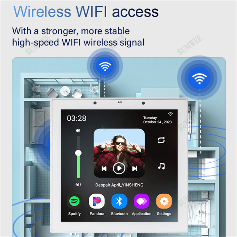 4 Inch Android 11 Tuya Smart H - огляд і ціна Home Cinema Bluetooth