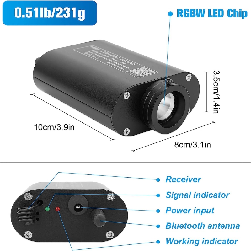 12W RGBW LED Fiber Optic Star  - огляд і ціна Home Cinema Galaxy
