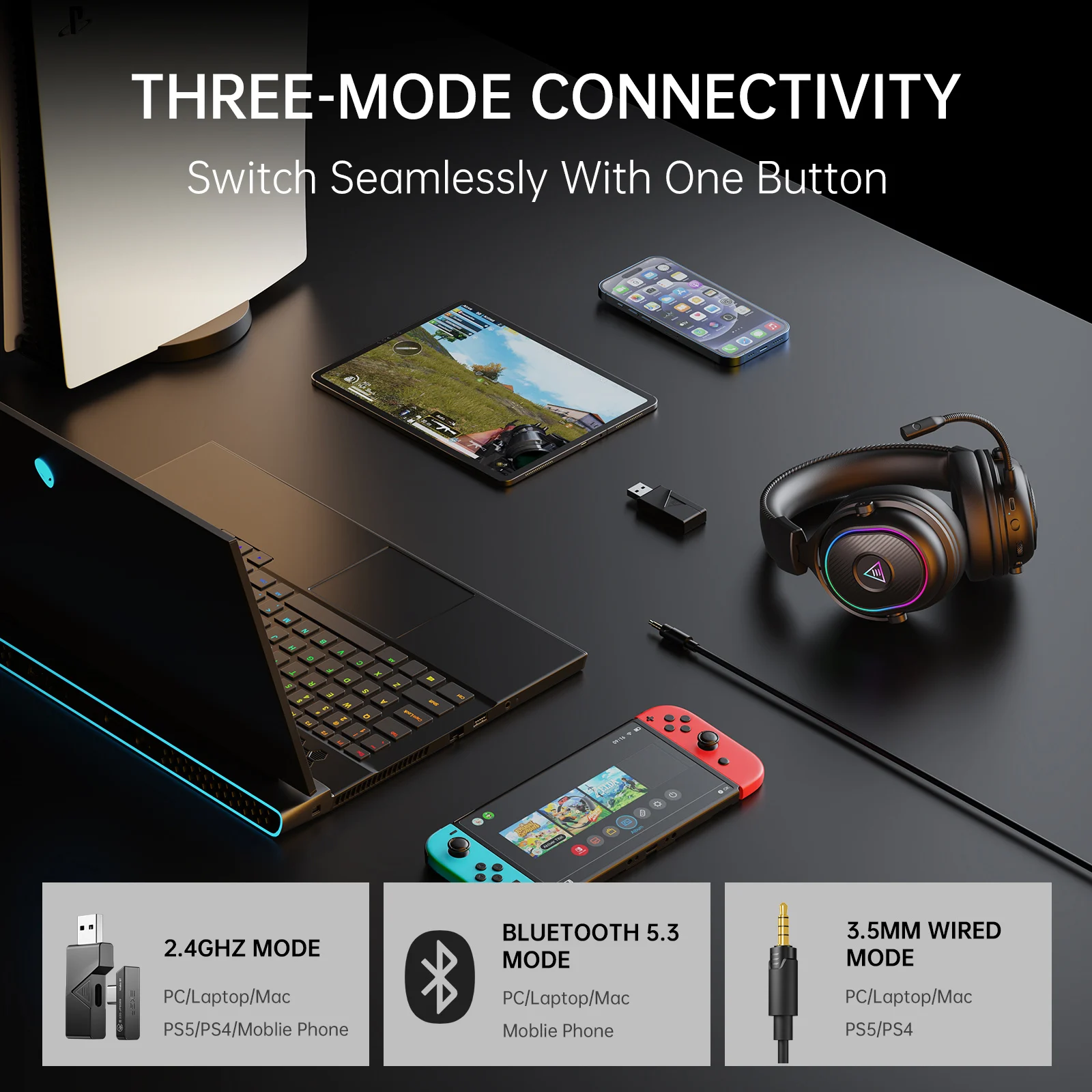 Oneodio EKSA MaKo BT Bluetooth - огляд і ціна Home Cinema Headphones