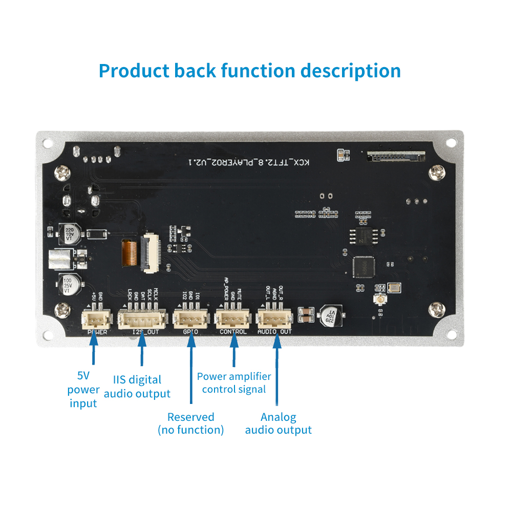 2.8 inch TFT Color Screen Blue - огляд і ціна Surround Sound Decoder