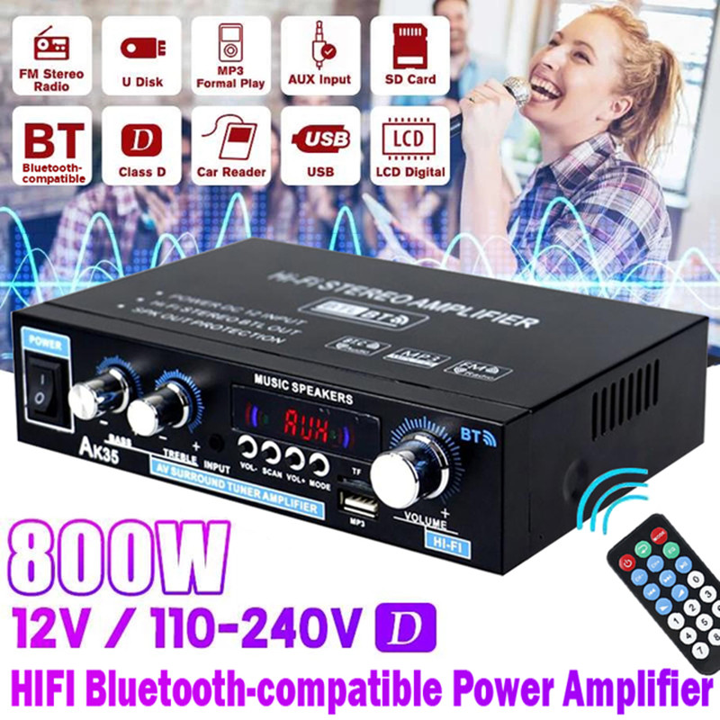 AK35 AK380 800W Home Power Amp - огляд і ціна Home Cinema Bluetooth