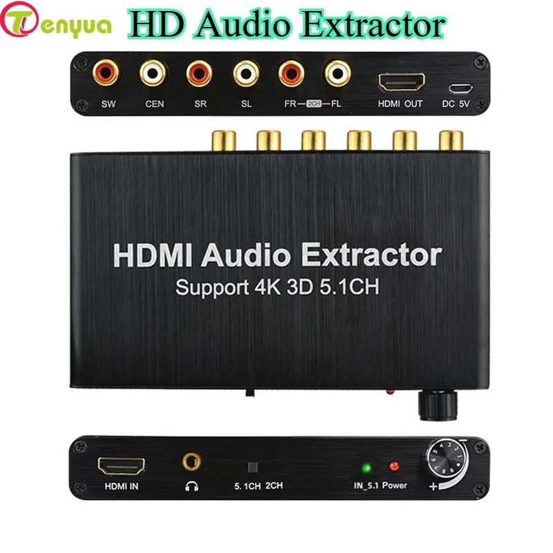 4K HD Audio Extractor Decoder  - огляд і ціна Surround Sound Decoder