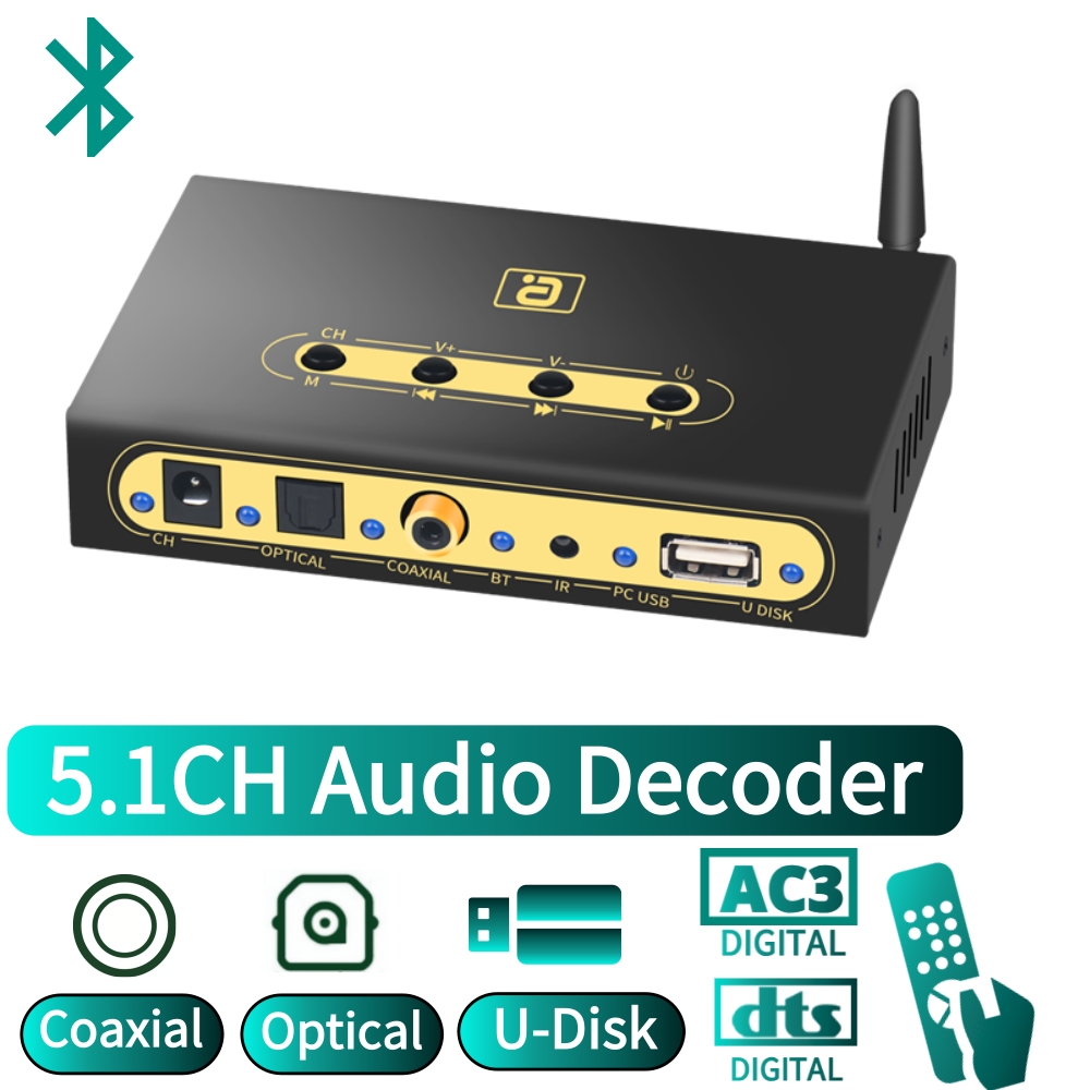 DA720 5.1CH Audio Decoder Blue - огляд і ціна Surround Sound Decoder