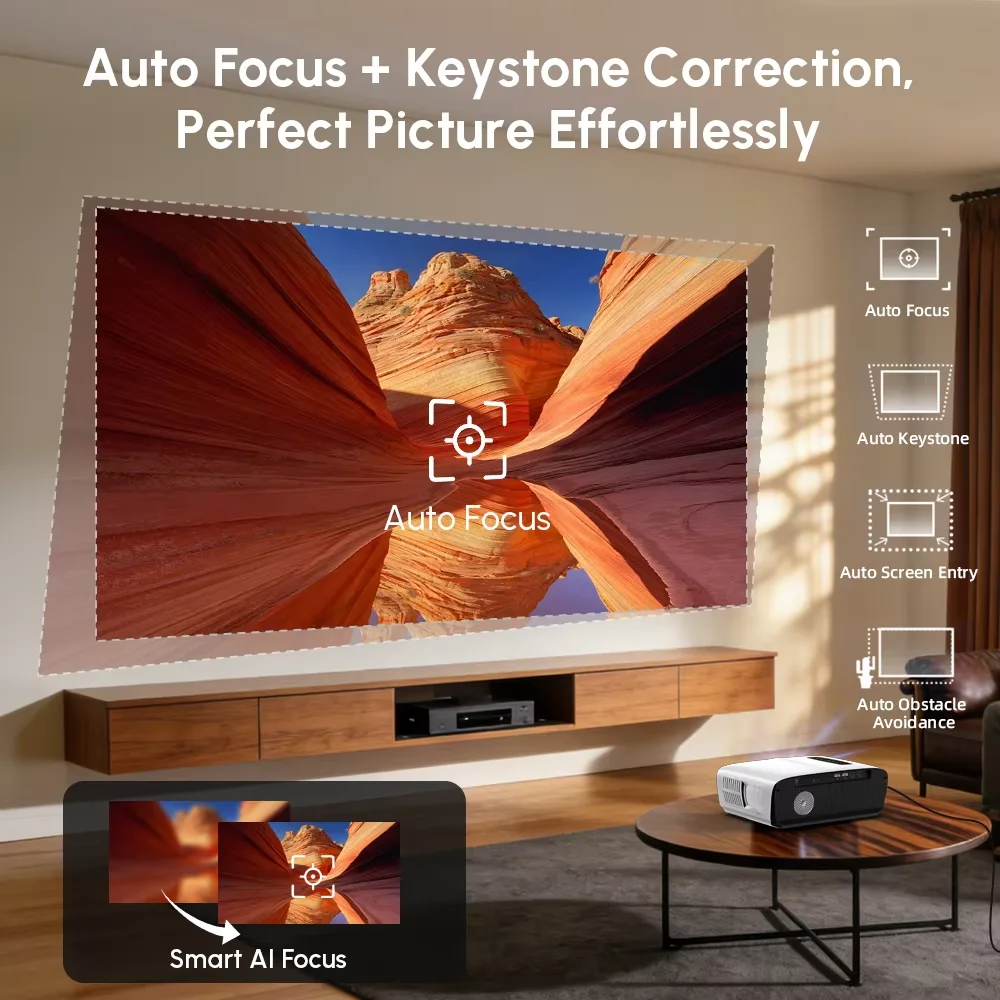 NewA9S 4k Projector Auto Focus - огляд і ціна Home Cinema Bluetooth
